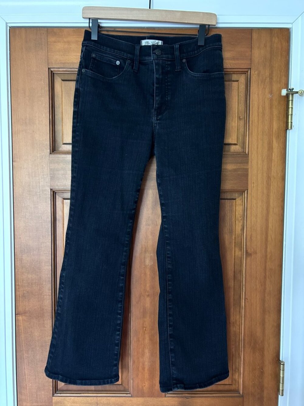 Madewell Mid Rise Kick Out Jeans in Mather Wash